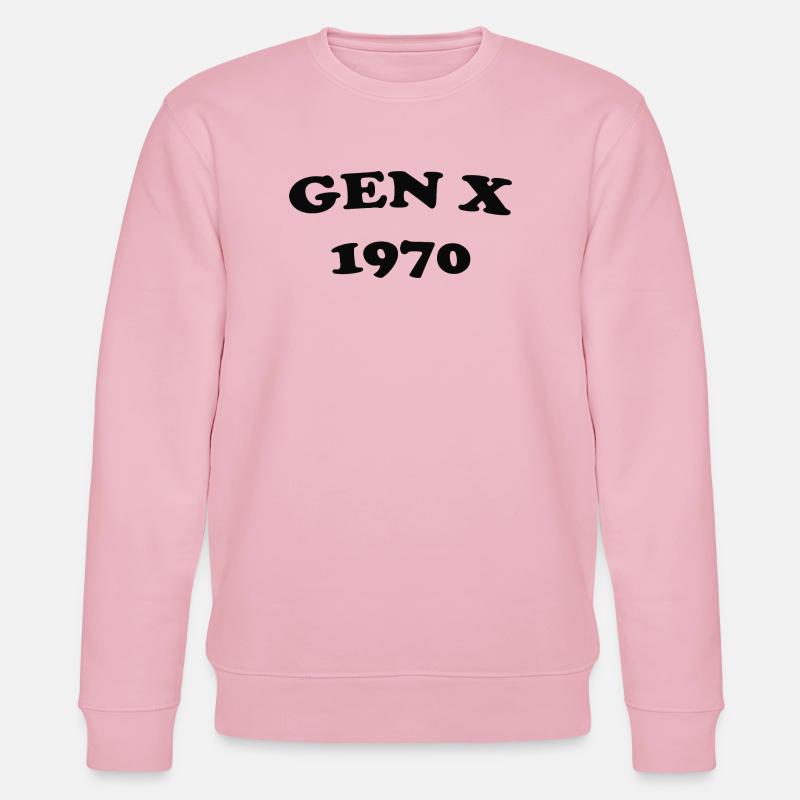 Gen X 1970 Retro Banner - Stanley/Stella Unisex Bio-Sweatshirt CHANGER  - Hellrosa