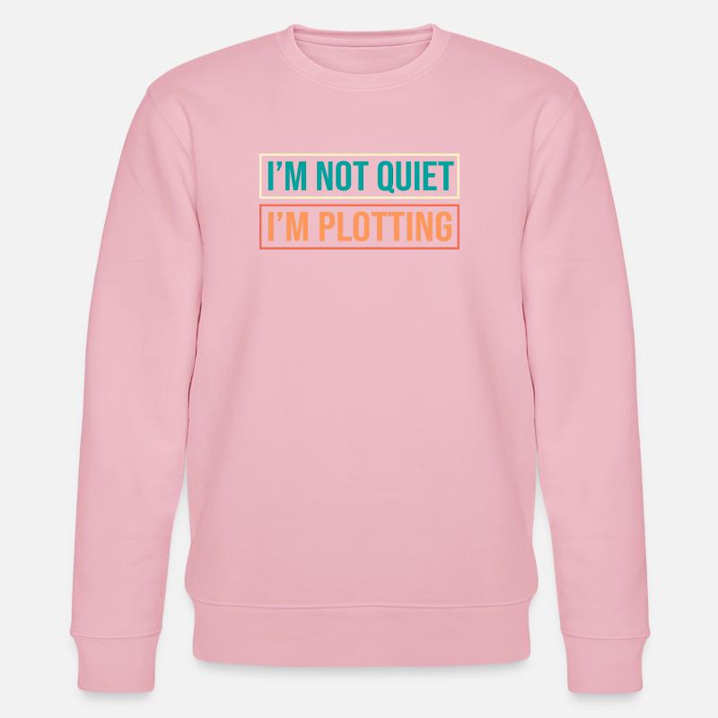 Anxiety ängstlich Angsthase Introvertiert - Stanley/Stella Unisex Bio-Sweatshirt CHANGER  - Hellrosa