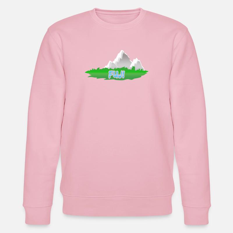 Fuji als Berg - Stanley/Stella Unisex Bio-Sweatshirt CHANGER - Hellrosa