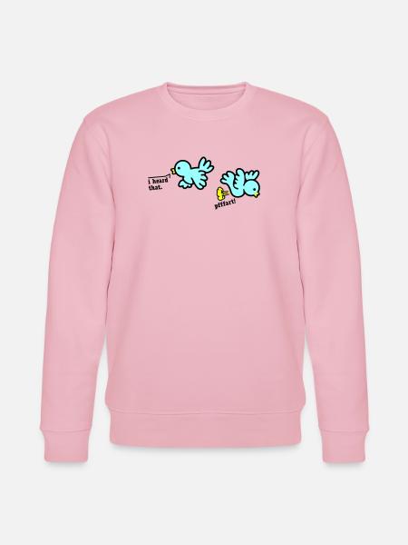 when birds fart - Stanley/Stella Unisex Bio-Sweatshirt CHANGER - Hellrosa