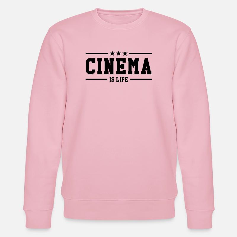 Cinema is life - Stanley/Stella Unisex Bio-Sweatshirt CHANGER  - Hellrosa