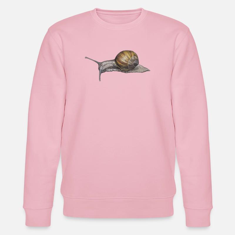 Escargots Illustration à l’aquarelle - Sweat bio CHANGER Stanley/Stella Unisexe - rose pâle