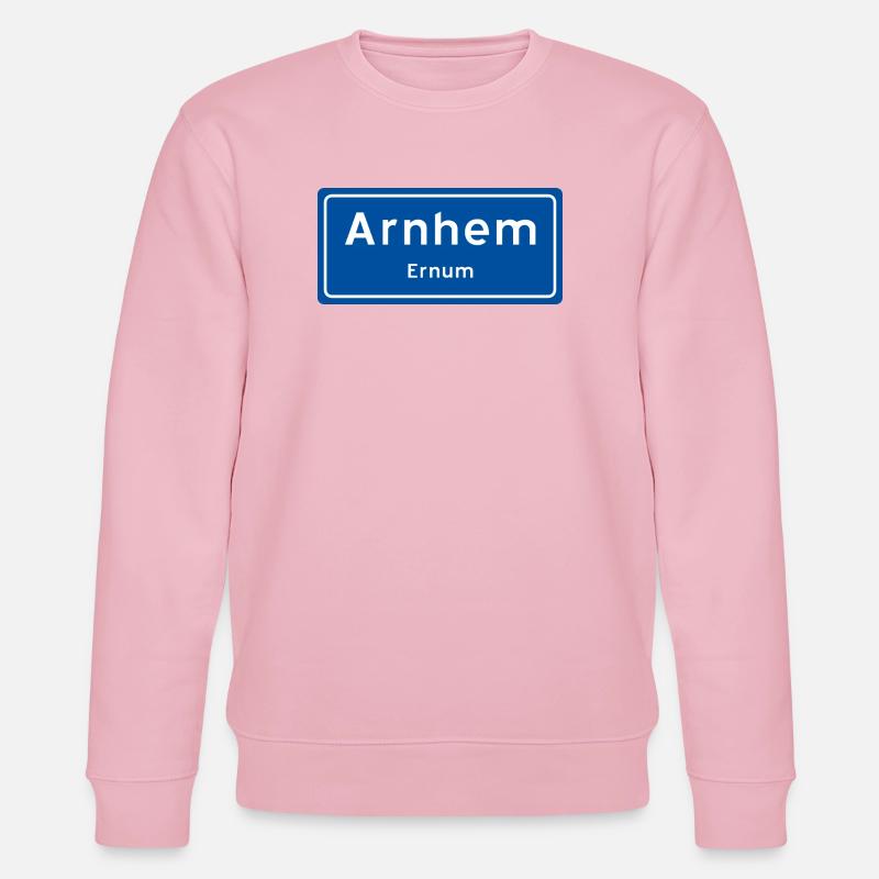 Arnheim Ortsschild - Stanley/Stella Unisex Bio-Sweatshirt CHANGER  - Hellrosa