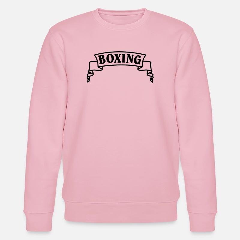 Boxen Boxtext in Wimpel oder Banner - Stanley/Stella Unisex Bio-Sweatshirt CHANGER  - Hellrosa