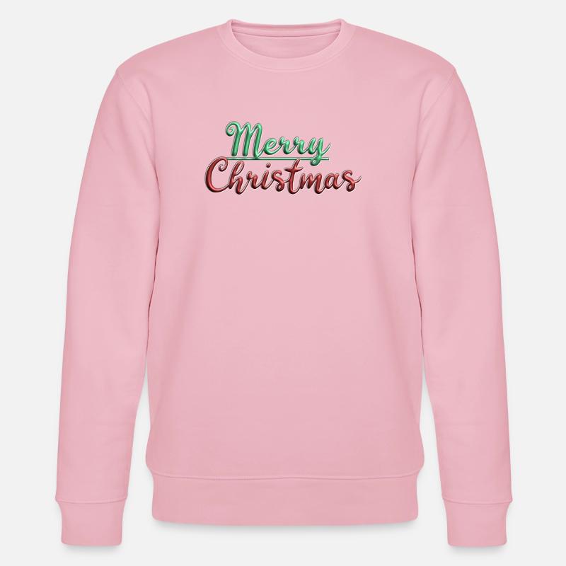 Merry Christmas - Stanley/Stella CHANGER Unisex Organic Sweatshirt - cotton pink