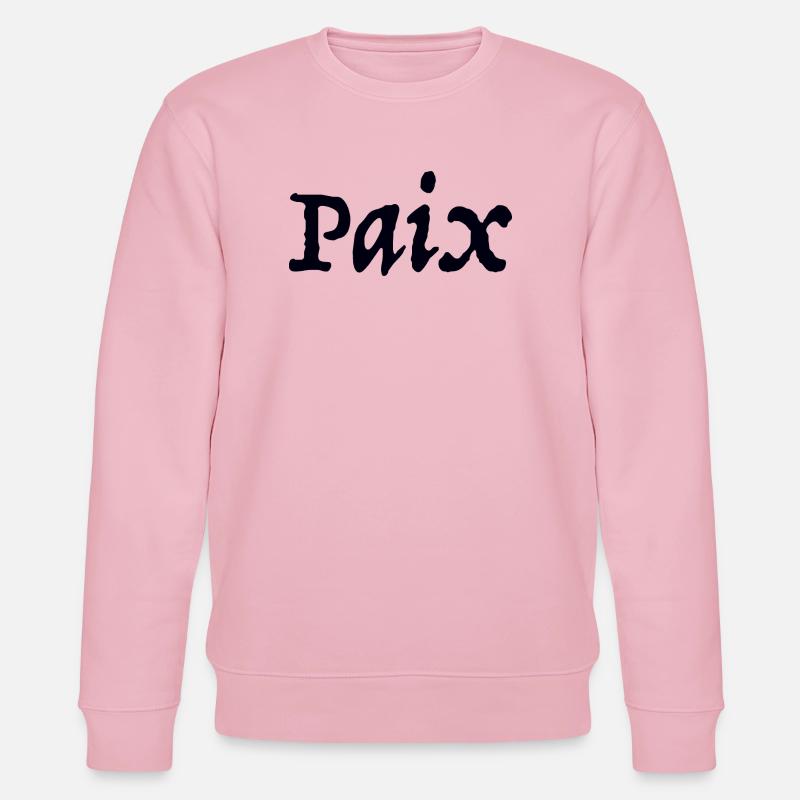 Paix - Stanley/Stella Unisex Bio-Sweatshirt CHANGER  - Hellrosa