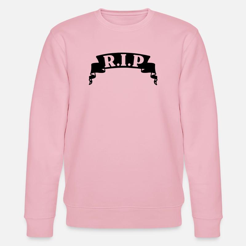 Bannière RIP du ruban - Sweat bio CHANGER Stanley/Stella Unisexe - rose pâle