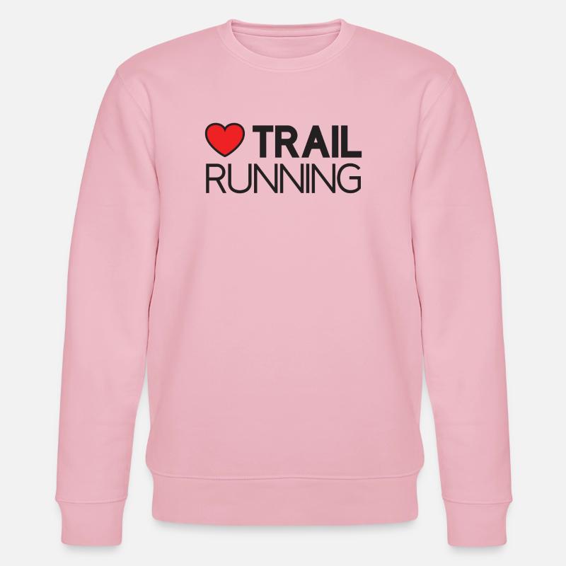 Ich liebe Trailrunning - Stanley/Stella Unisex Bio-Sweatshirt CHANGER  - Hellrosa