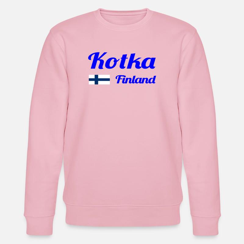 Kotka Finlande - Imprimés élégants - Sweat bio CHANGER Stanley/Stella Unisexe - rose pâle