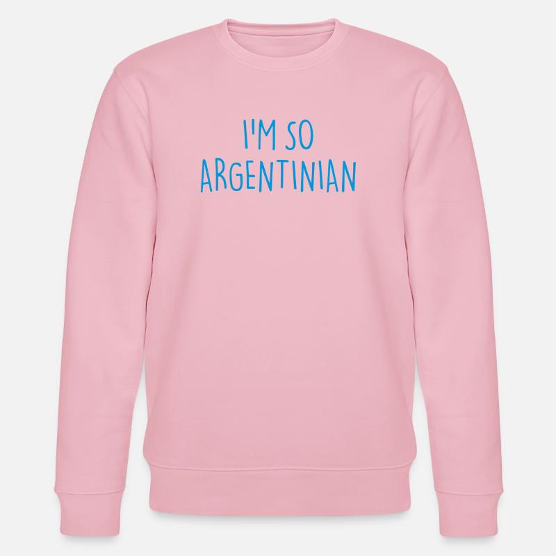 I'M SO ARGENTINIAN Argentinien - Stanley/Stella Unisex Bio-Sweatshirt CHANGER  - Hellrosa
