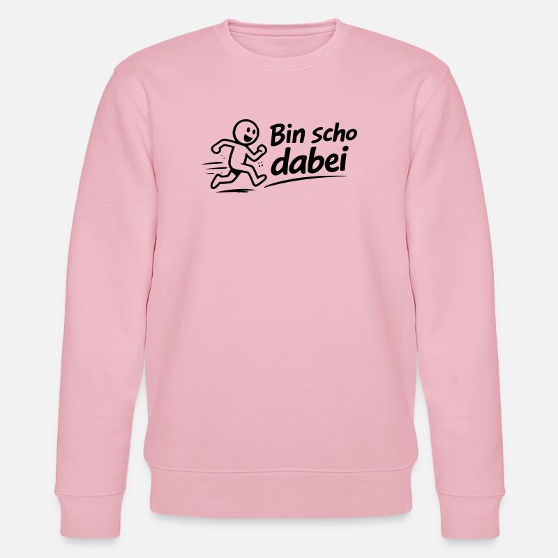 Bin scho dabei - Stanley/Stella Unisex Bio-Sweatshirt CHANGER  - Hellrosa