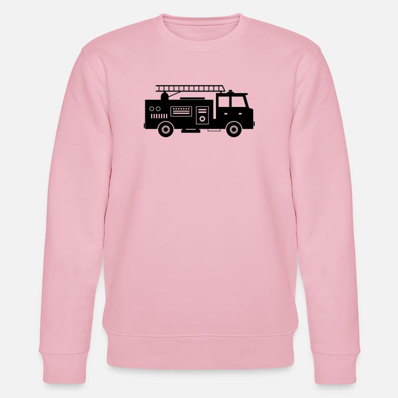 Camion de pompiers - Sweat bio CHANGER Stanley/Stella Unisexe - rose pâle