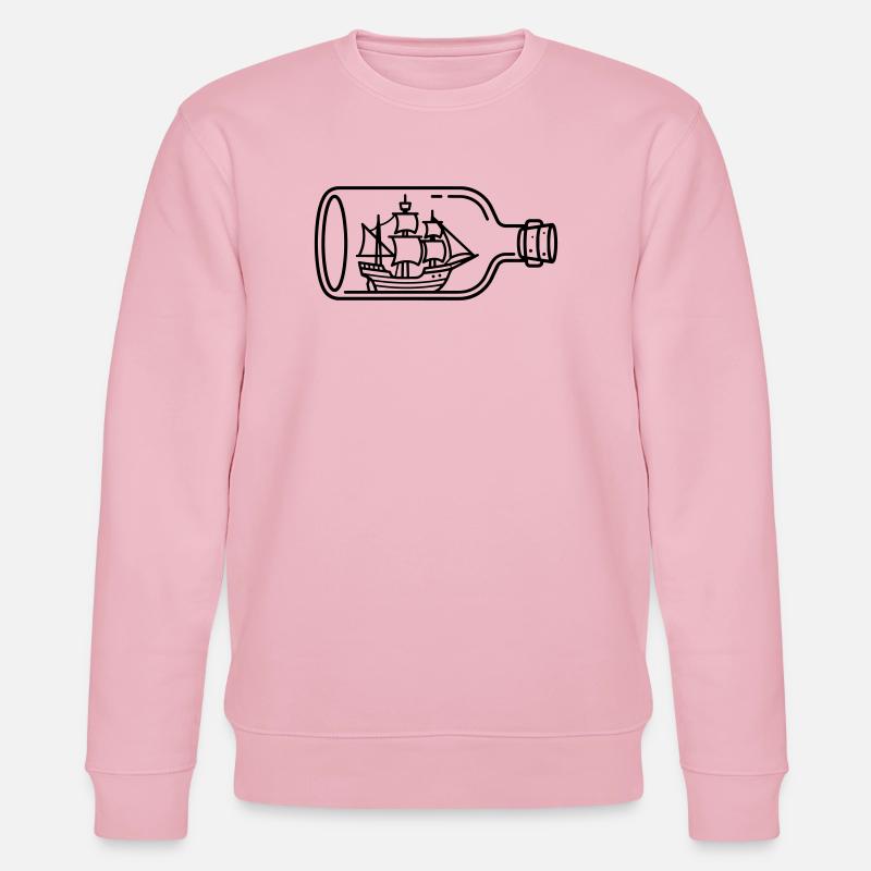 Schiff in der Flasche - Stanley/Stella Unisex Bio-Sweatshirt CHANGER  - Hellrosa