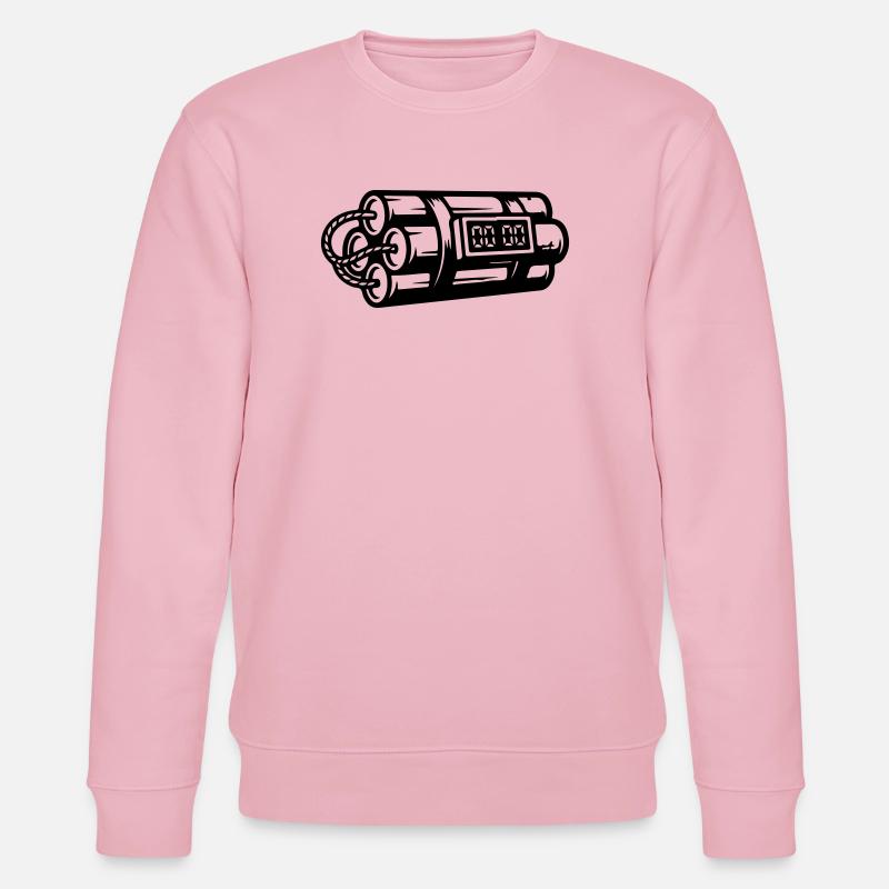 Time Bomb Explosive Dynamite - Stanley/Stella CHANGER Unisex Organic Sweatshirt - cotton pink