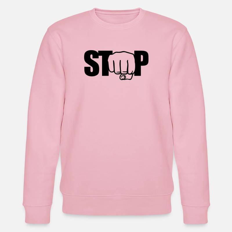 Stop Faust - Stanley/Stella Unisex Bio-Sweatshirt CHANGER  - Hellrosa