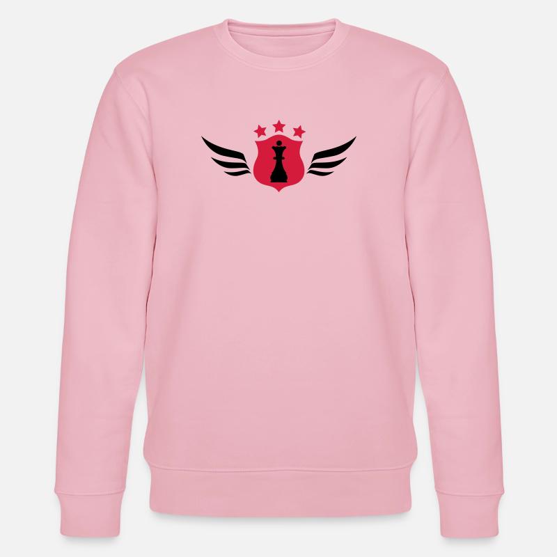 Chess / Schach / Spiel / Geek - Stanley/Stella Unisex Bio-Sweatshirt CHANGER  - Hellrosa