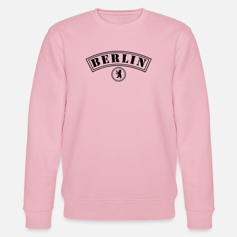 Berlin with bear - Stanley/Stella CHANGER Unisex Organic Sweatshirt - cotton pink