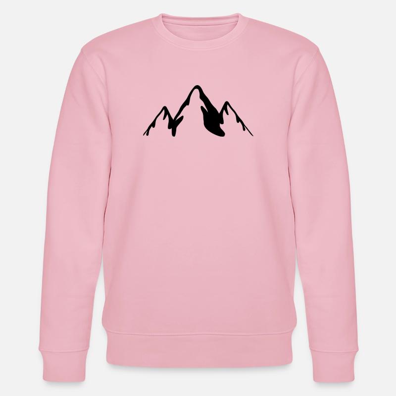 Black Mountains - Stanley/Stella CHANGER Unisex Organic Sweatshirt - cotton pink