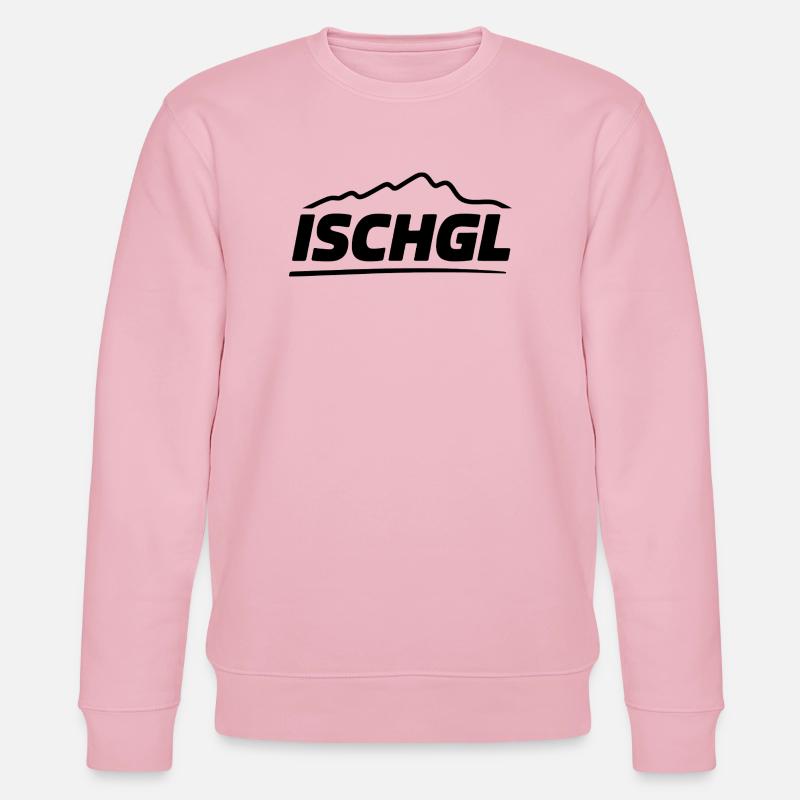 Ischgl - Souvenir Design - Stanley/Stella Unisex Bio-Sweatshirt CHANGER  - Hellrosa