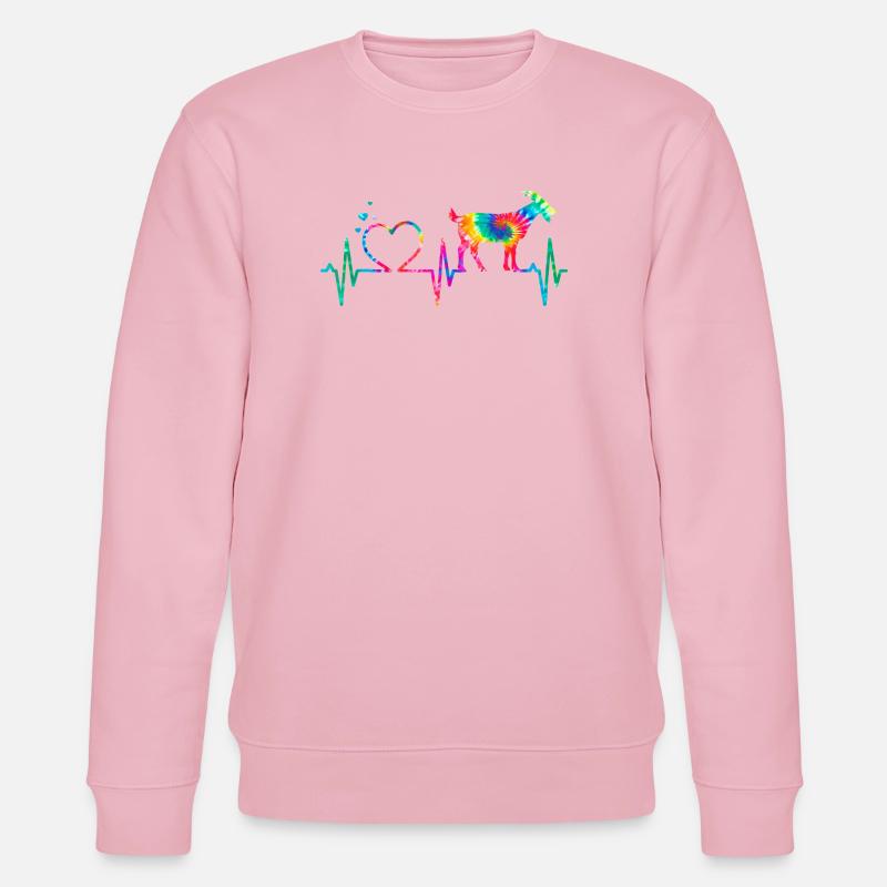 Regenbogenherzziege - Stanley/Stella Unisex Bio-Sweatshirt CHANGER  - Hellrosa