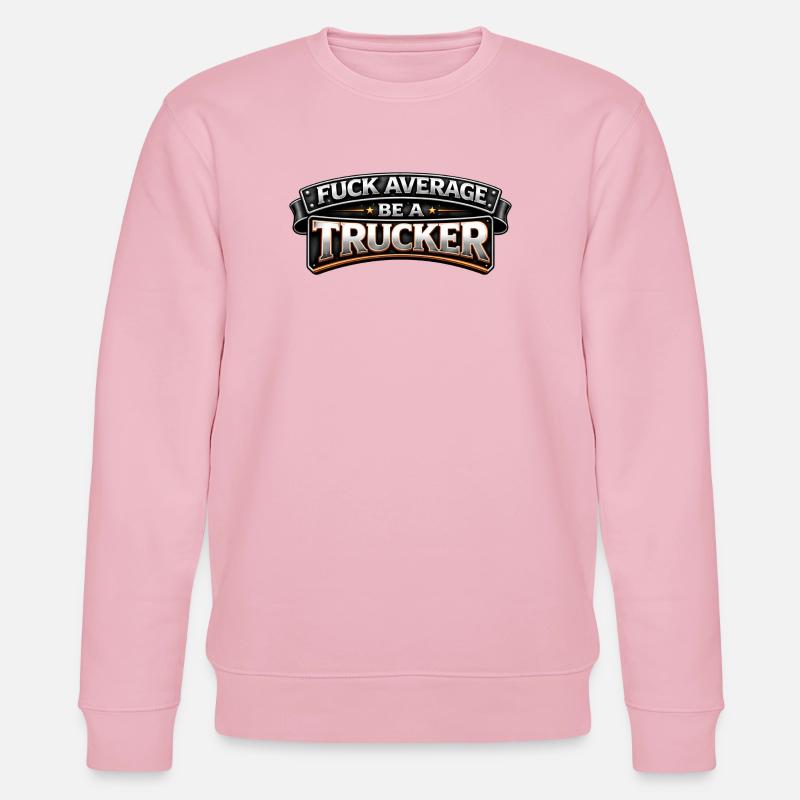 Stolzer Trucker – Leidenschaft auf der Straße - Stanley/Stella Unisex Bio-Sweatshirt CHANGER  - Hellrosa