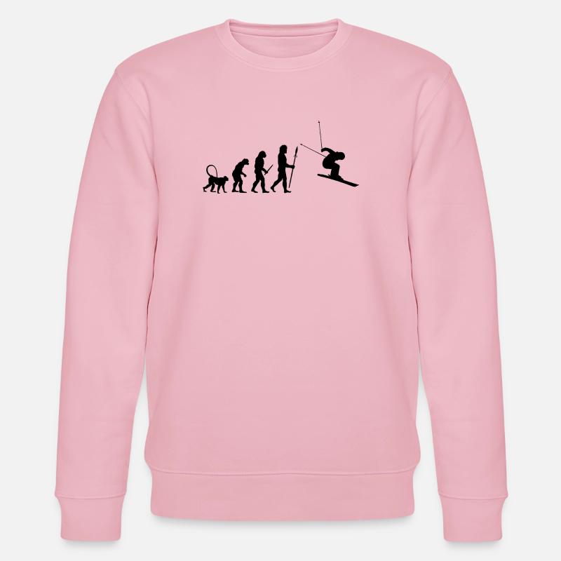 Évolution du skieur - Sweat bio CHANGER Stanley/Stella Unisexe - rose pâle