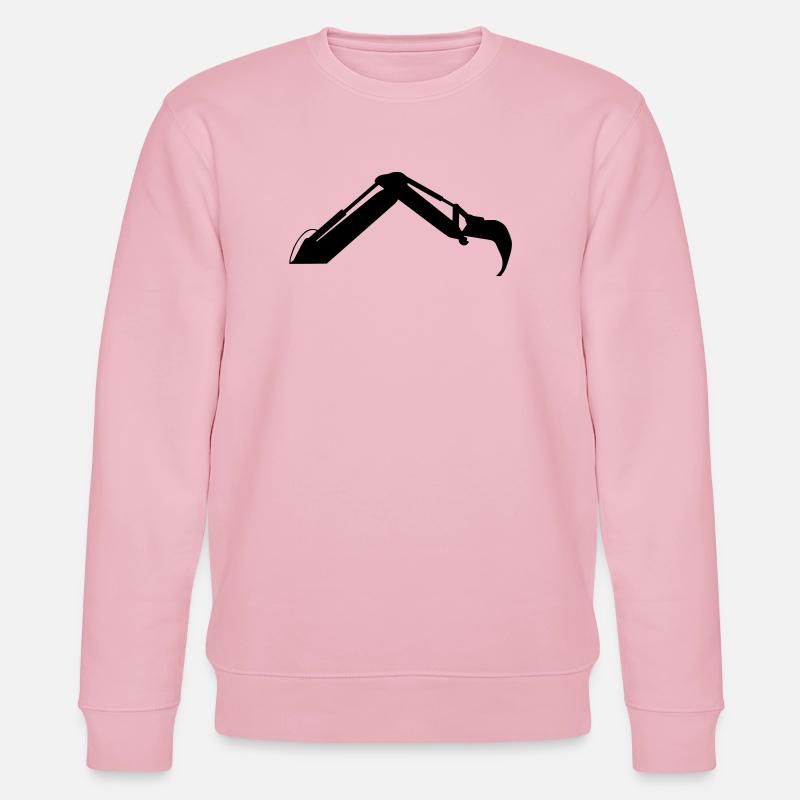 Excavator Arm – Digging Power - Stanley/Stella CHANGER Unisex Organic Sweatshirt - cotton pink