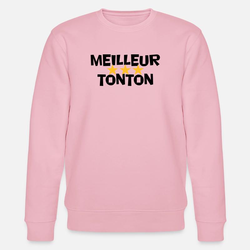 BEST UNCLE - Stanley/Stella Unisex Bio-Sweatshirt CHANGER  - Hellrosa