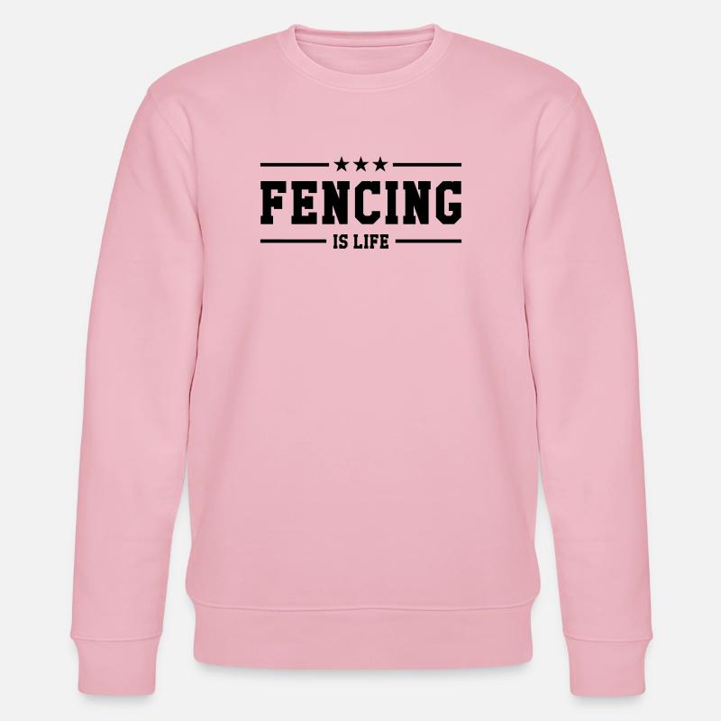 Fencing is life - Stanley/Stella Unisex Bio-Sweatshirt CHANGER - Hellrosa