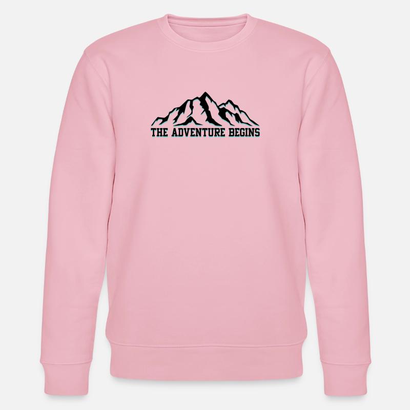 Das Abenteuer beginnt - Stanley/Stella Unisex Bio-Sweatshirt CHANGER  - Hellrosa