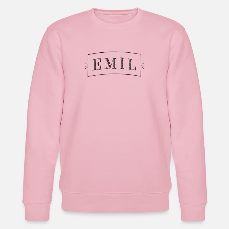 Emil boy - Name EMIL - Stanley/Stella Unisex Bio-Sweatshirt CHANGER  - Hellrosa