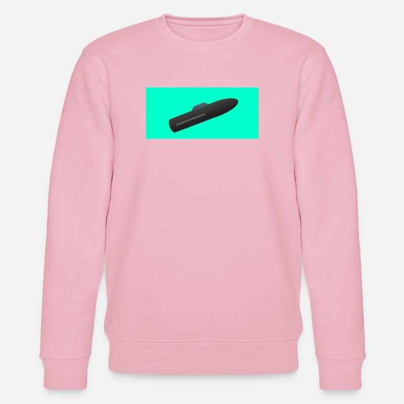 Minimalistische U-Boot-Silhouette - Stanley/Stella Unisex Bio-Sweatshirt CHANGER  - Hellrosa