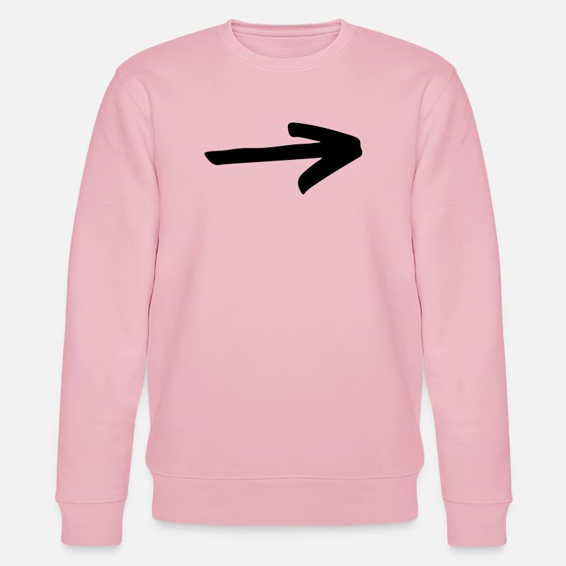 Flèche simple à concevoir soi-même - Sweat bio CHANGER Stanley/Stella Unisexe - rose pâle