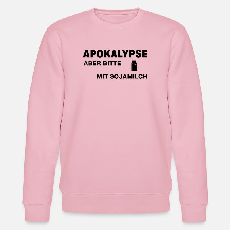 Apokalypse – aber bitte mit Sojamilch - Stanley/Stella Unisex Bio-Sweatshirt CHANGER  - Hellrosa