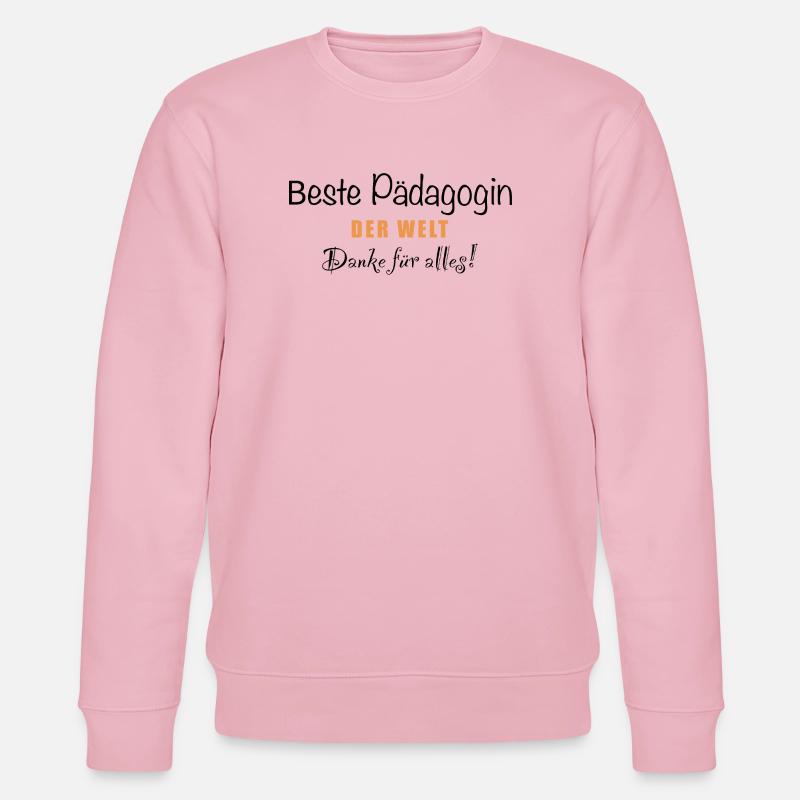 Beste Pädagogin der Welt - Stanley/Stella Unisex Bio-Sweatshirt CHANGER - Hellrosa