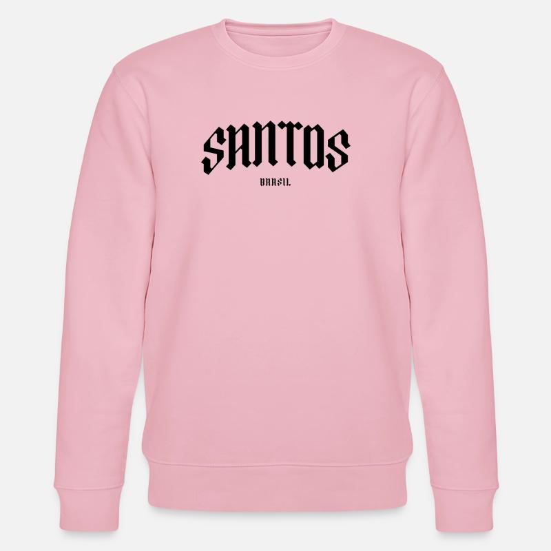 Santos Brasil Blackletter Design - Stanley/Stella Unisex Bio-Sweatshirt CHANGER  - Hellrosa