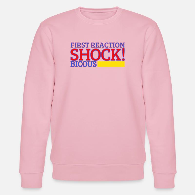 Erste Reaktion Schock - Stanley/Stella Unisex Bio-Sweatshirt CHANGER  - Hellrosa