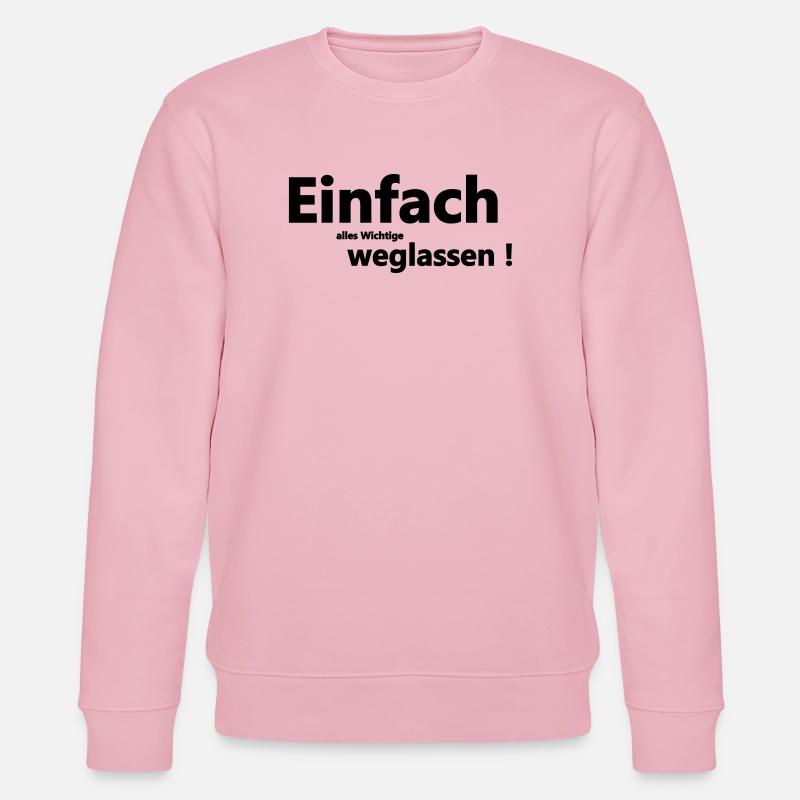 Einfach weglassen - Stanley/Stella Unisex Bio-Sweatshirt CHANGER  - Hellrosa