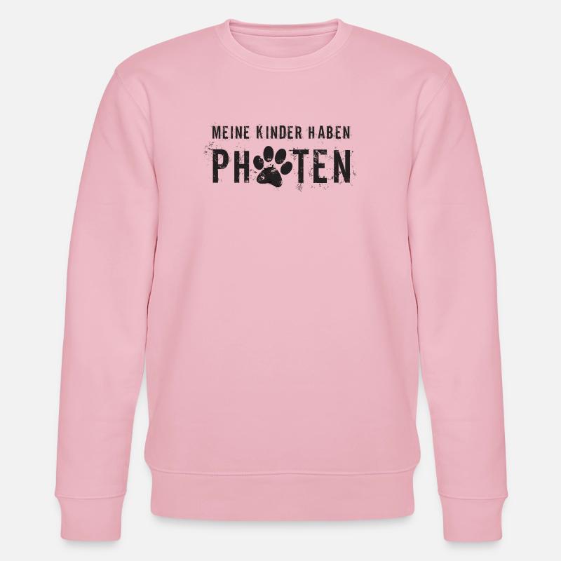Mein Kind hat Pfoten - Stanley/Stella Unisex Bio-Sweatshirt CHANGER  - Hellrosa