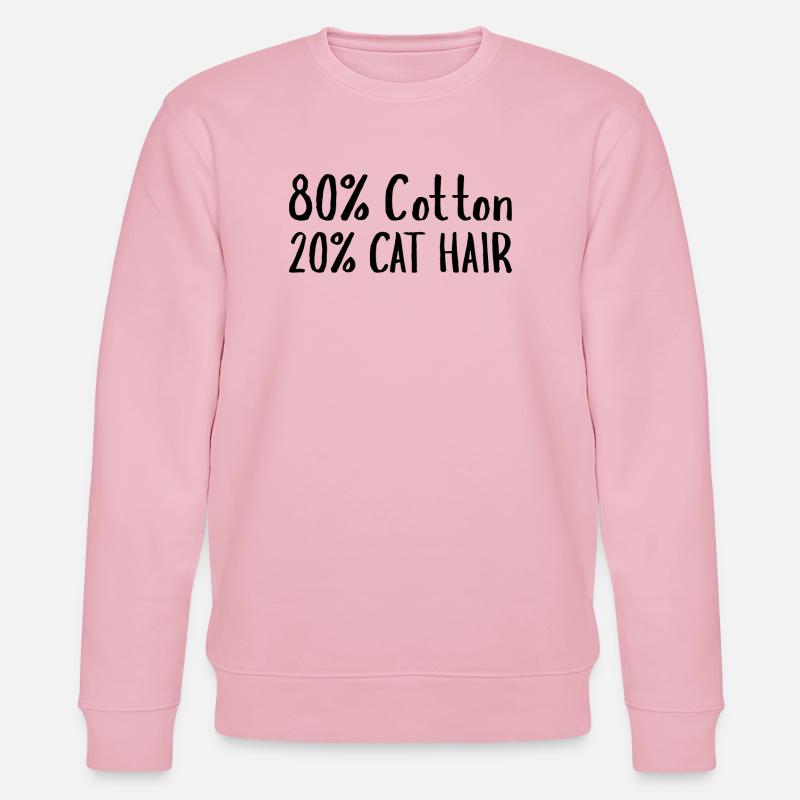 80 Prozent Baumwolle 20 Prozent Katzenhaar - Stanley/Stella Unisex Bio-Sweatshirt CHANGER  - Hellrosa
