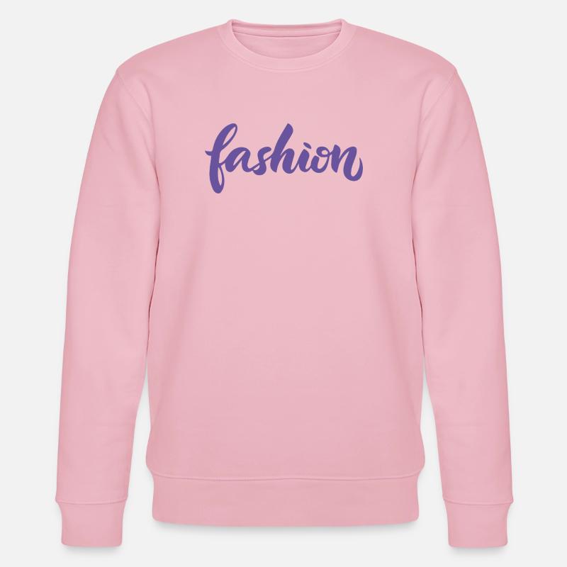 Mode-Violett-Mode-Lettering-Skript-Trend - Stanley/Stella Unisex Bio-Sweatshirt CHANGER  - Hellrosa