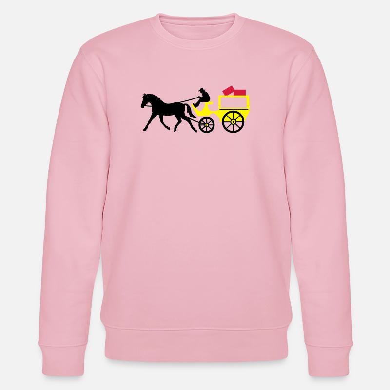 postkutsche post transport - Stanley/Stella Unisex Bio-Sweatshirt CHANGER  - Hellrosa