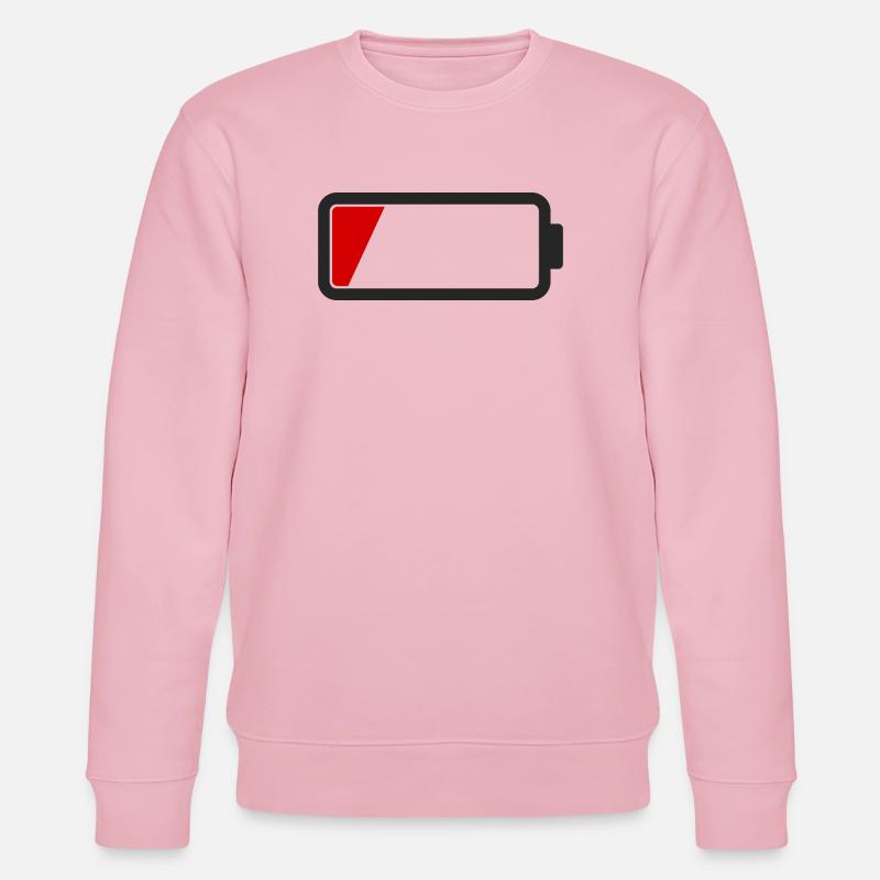 Batterie leer - Stanley/Stella Unisex Bio-Sweatshirt CHANGER  - Hellrosa