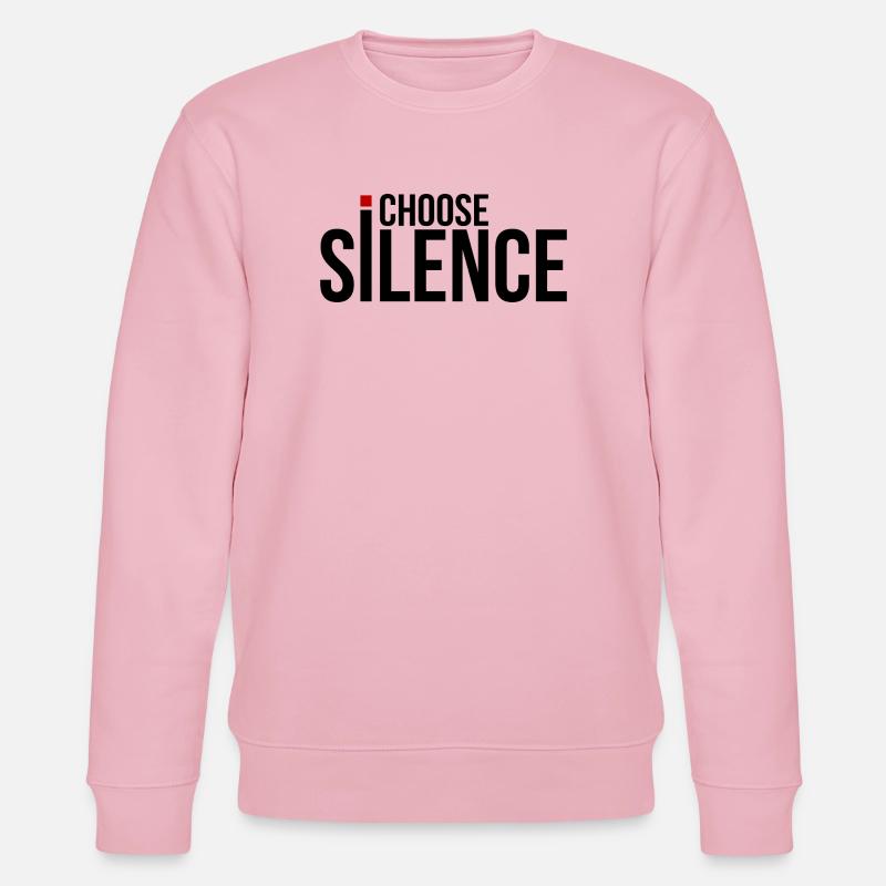 Ich wähle Stille - Stanley/Stella Unisex Bio-Sweatshirt CHANGER  - Hellrosa
