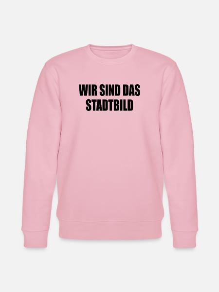 wir sind das stadtbild - Stanley/Stella Unisex Bio-Sweatshirt CHANGER - Hellrosa