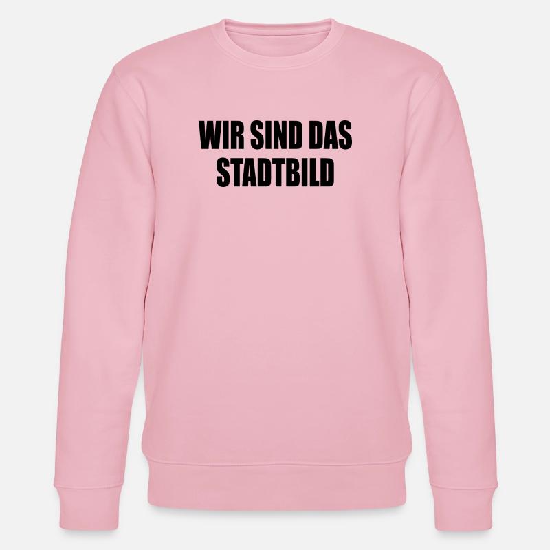 wir sind das stadtbild - Stanley/Stella Unisex Bio-Sweatshirt CHANGER  - Hellrosa
