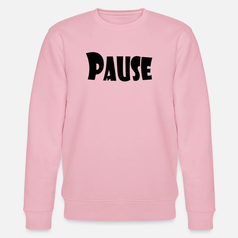 PAUSE - Stanley/Stella Unisex Bio-Sweatshirt CHANGER  - Hellrosa