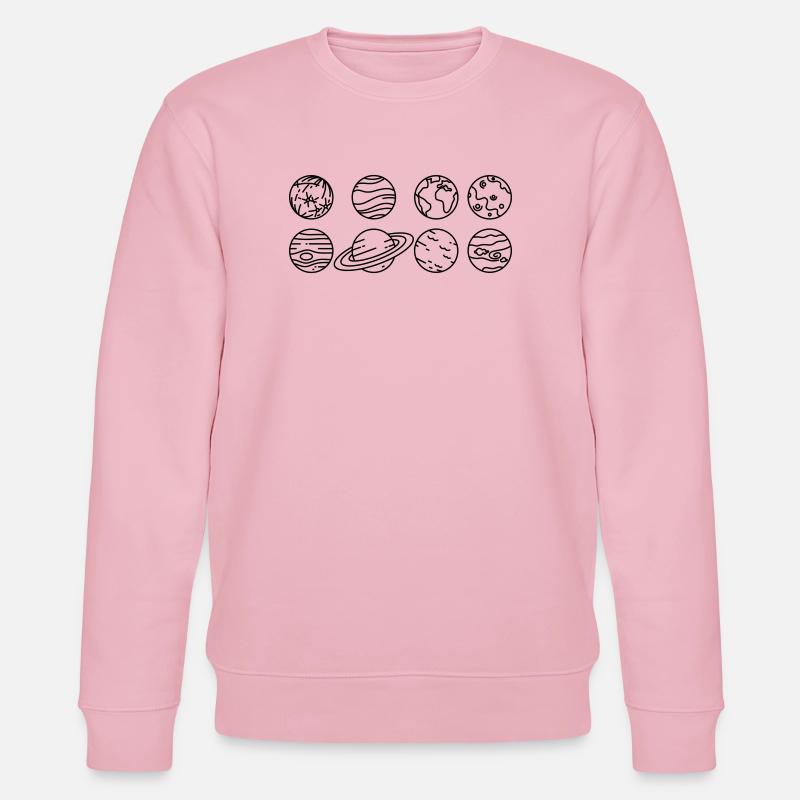Solar System Planets – Solar System Space - Stanley/Stella CHANGER Unisex Organic Sweatshirt - cotton pink