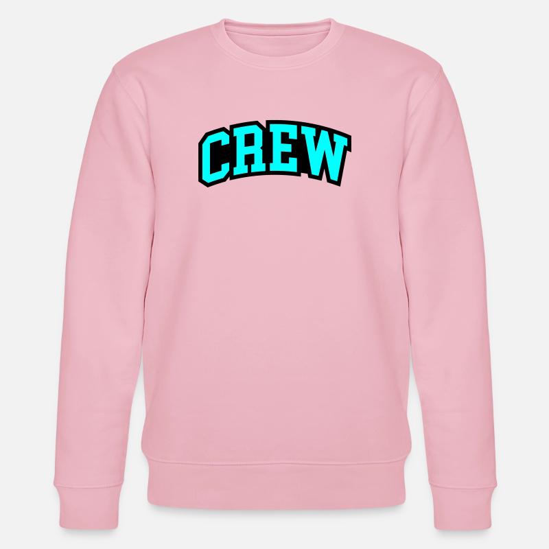 Crew Schriftzug - Stanley/Stella Unisex Bio-Sweatshirt CHANGER  - Hellrosa