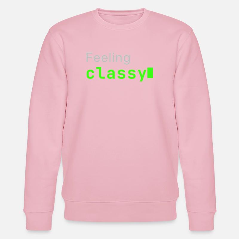 Feeling classy | Developer mood - Stanley/Stella Unisex Bio-Sweatshirt CHANGER - Hellrosa